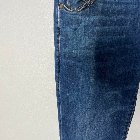 Cabi Slim Boyfriend Jeans Blue Mid-Rise 5-Pocket Frayed Hem Star Ankle Sz - Picture 3 of 7